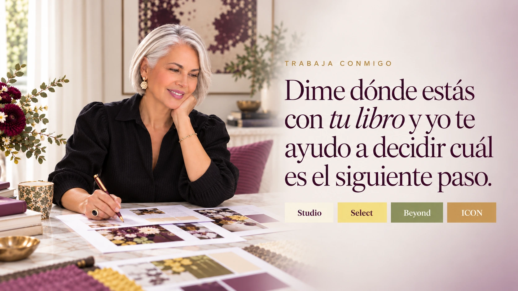 Trabaja conmigo — Dime dónde estás con tu libro y yo te ayudo a decidir cuál es el siguiente paso